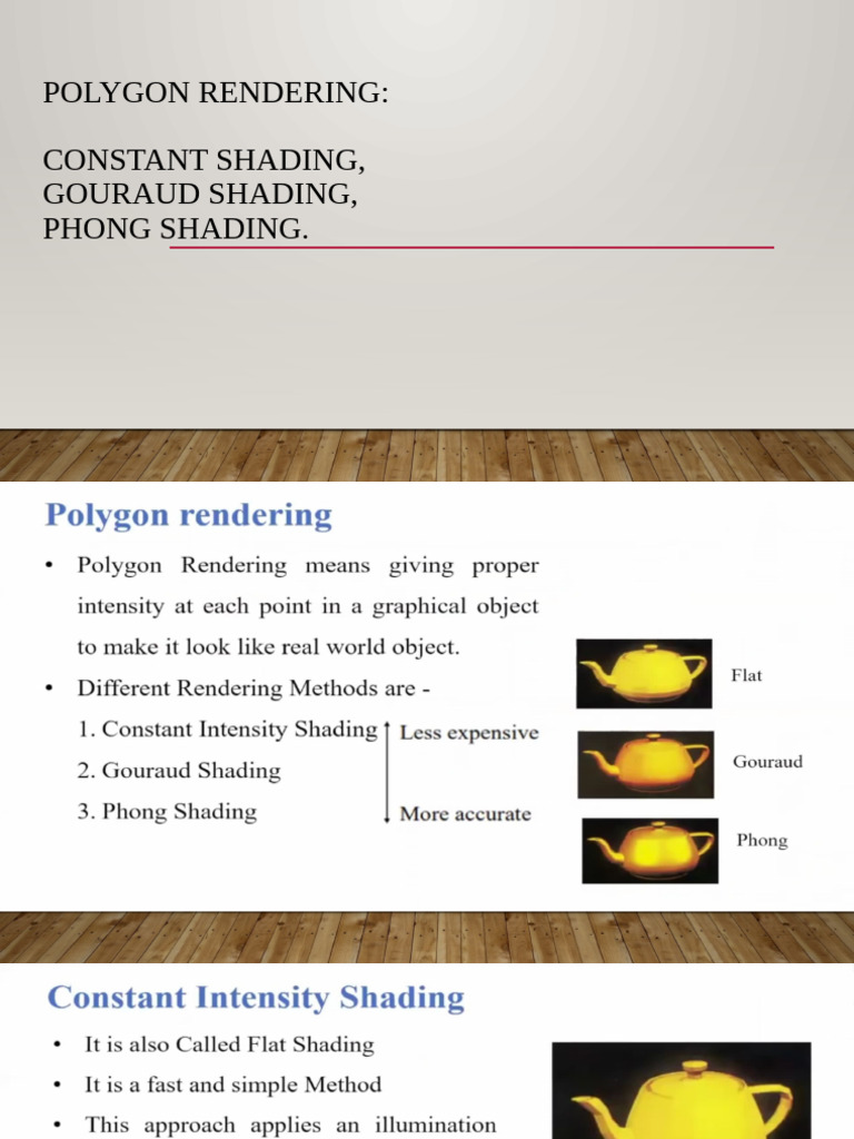 Polygon Rendering Techniques Explained | PDF