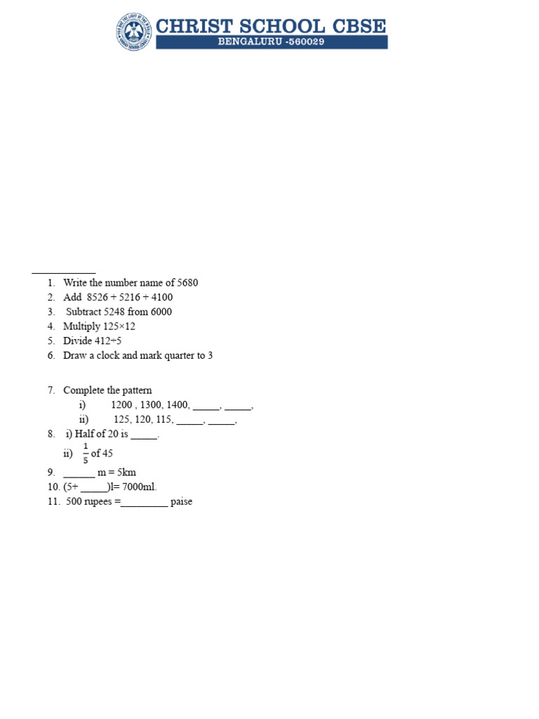 Grade 4 Assignments for 2025 | PDF
