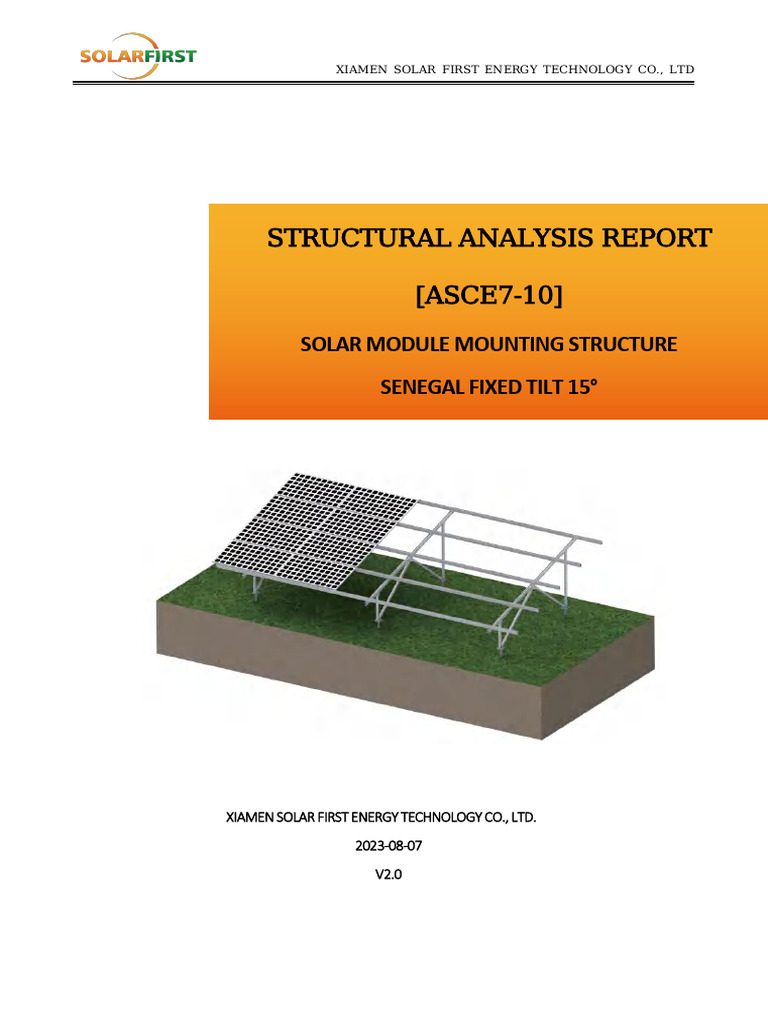 Xiamen Solar Structural Analysis Report | PDF | Strength Of Materials ...