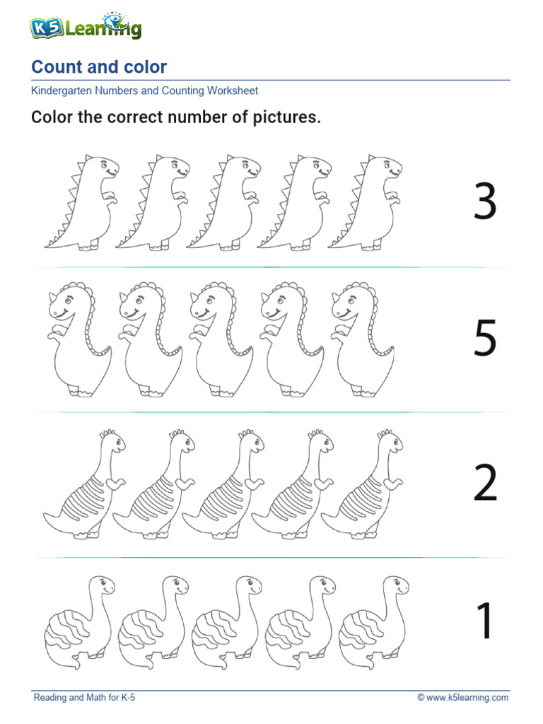 Count and Color A | PDF
