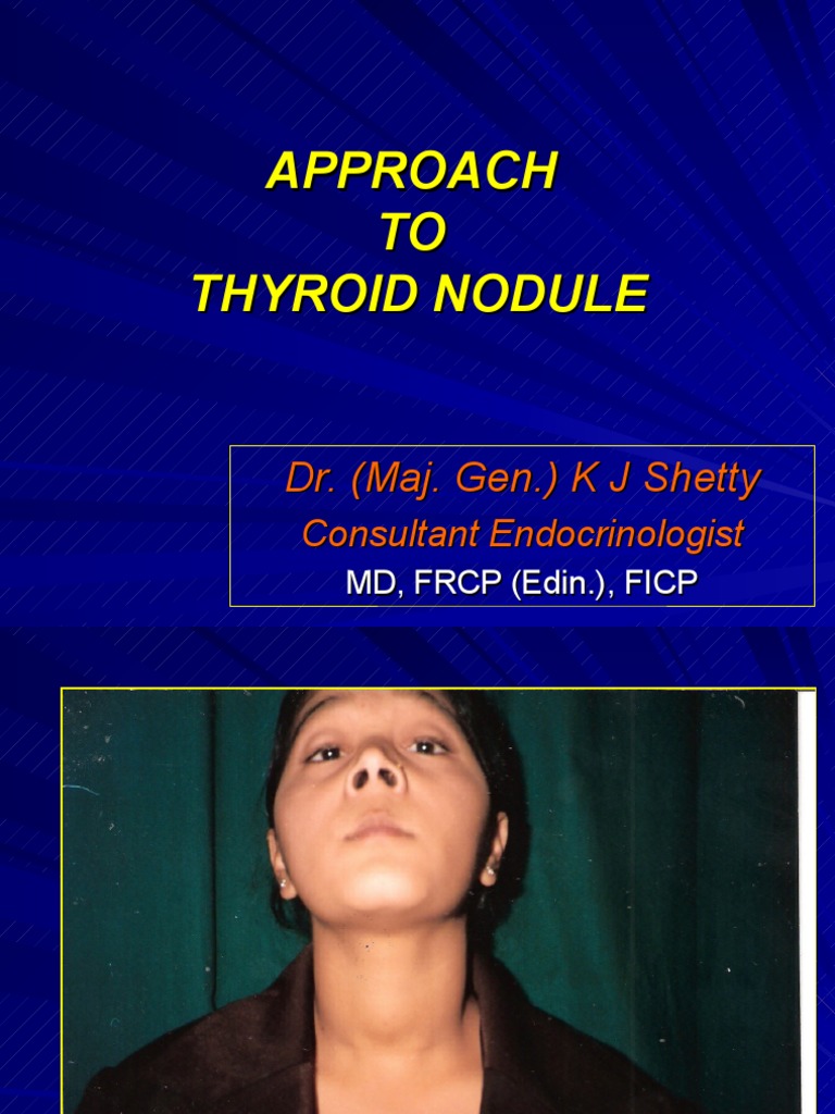 Approach To Thyroid Nodule PDF Thyroid Endocrine System