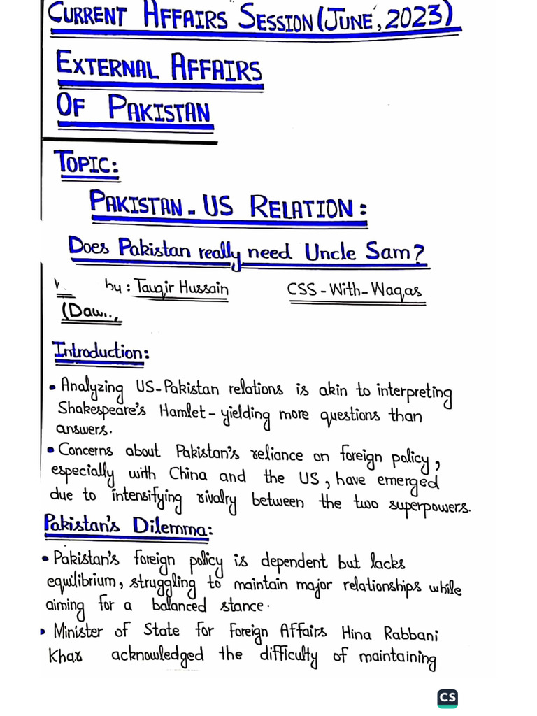 Current Affairs Notes | PDF