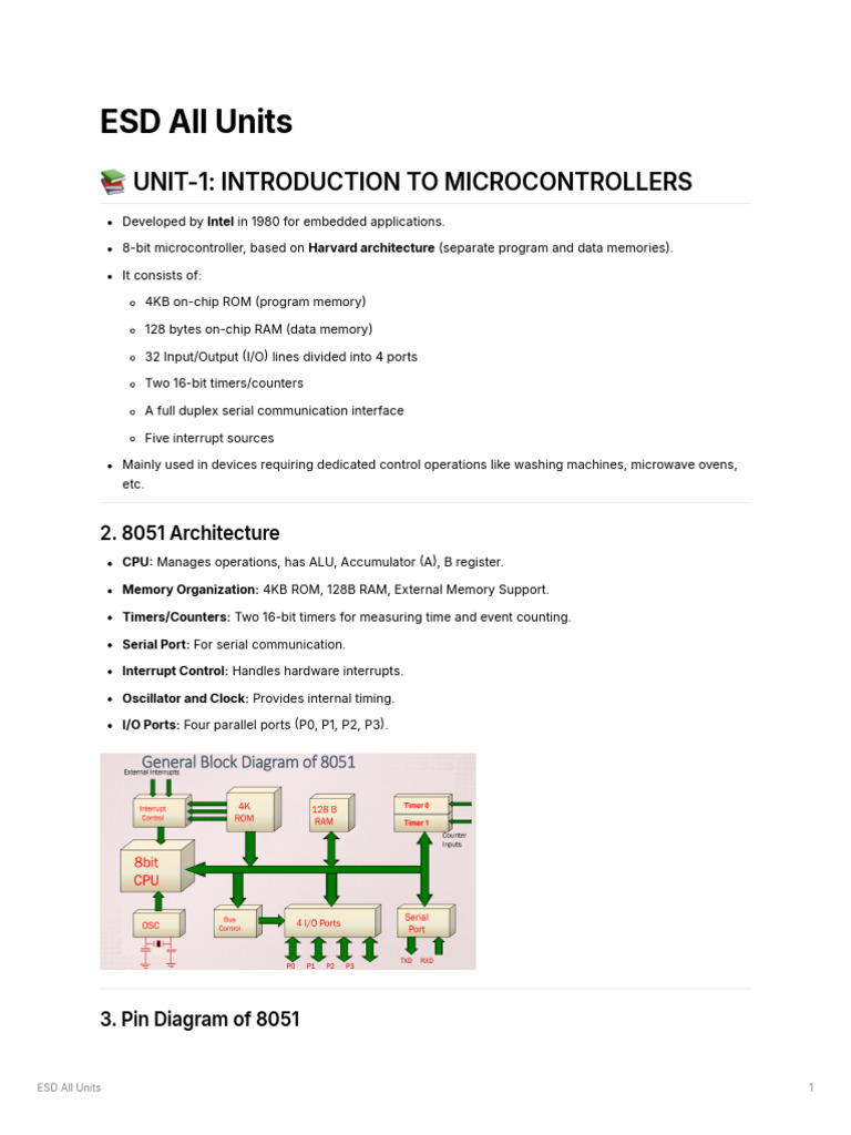Microcontrollers and Embedded Systems Guide | PDF | Embedded System ...