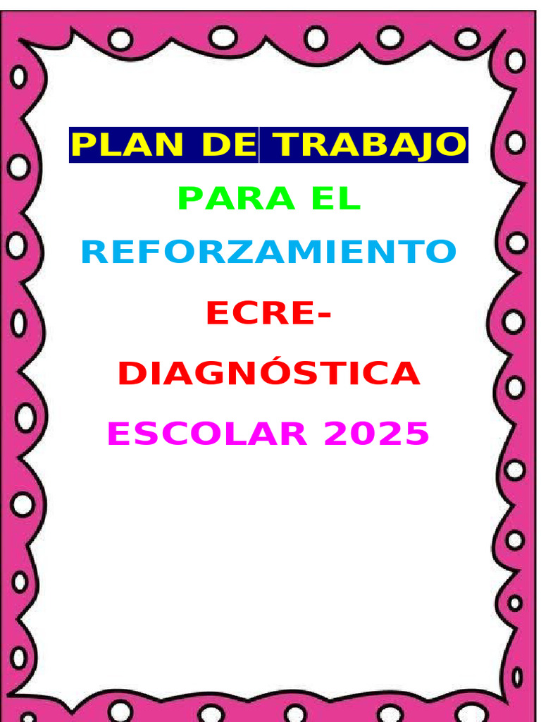 Plan de Refuerzo Escolar 2025 en Atalaya | PDF | Evaluación | Aprendizaje