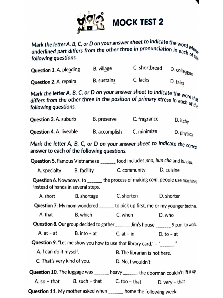 Mock Test 2 | PDF