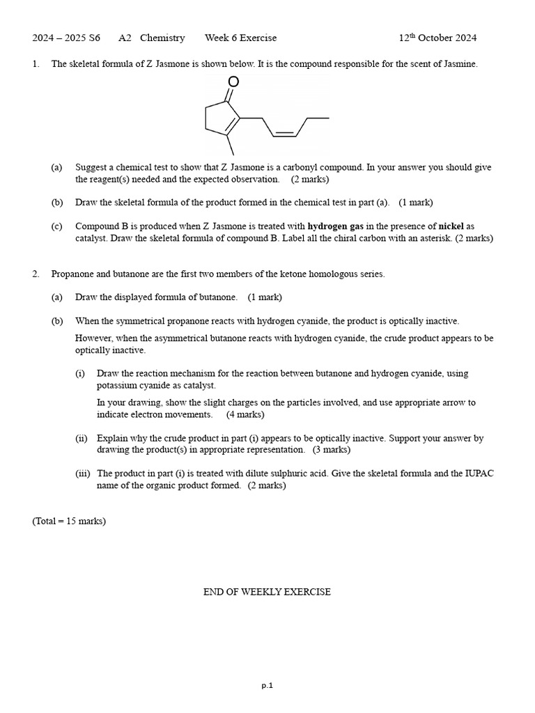 S6 A2 Week 6 Exercise | PDF