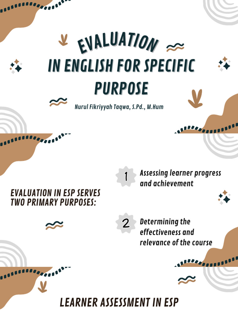 ESP Course Evaluation and Assessment Guide | PDF | Educational ...
