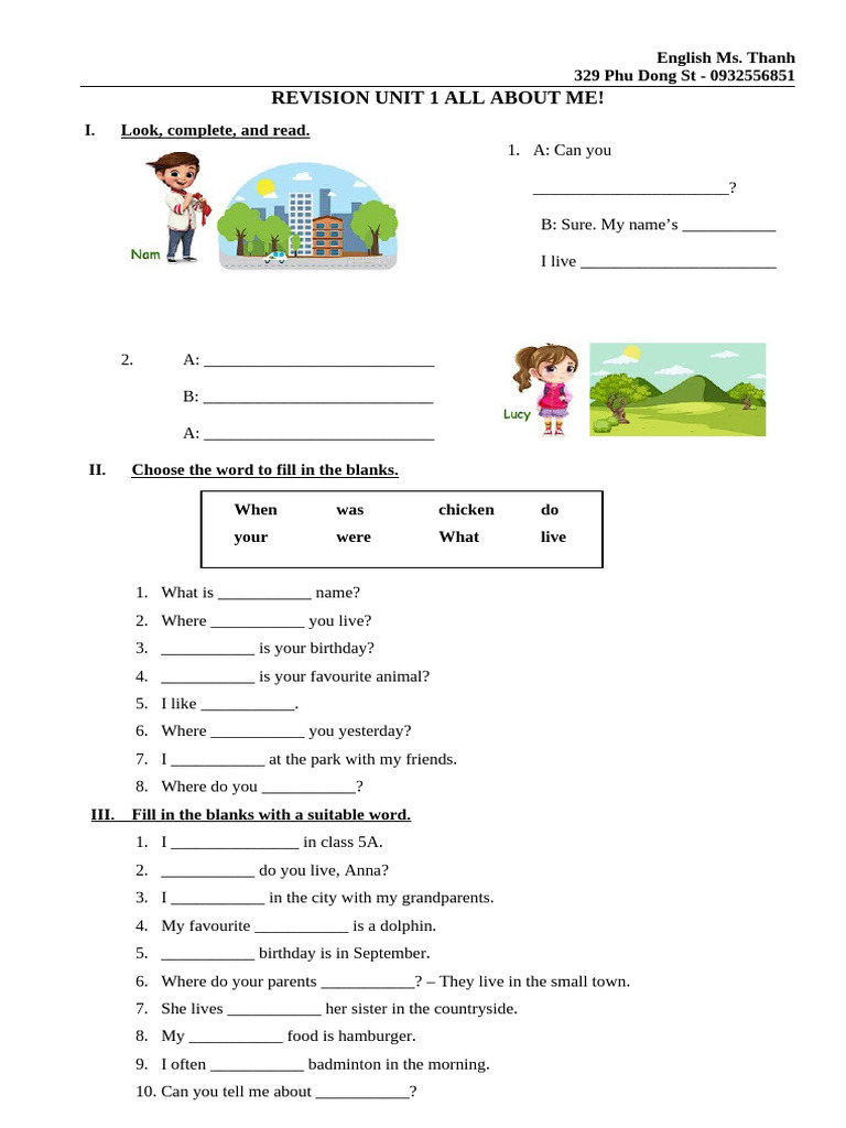 Monday, July 15-Revision | PDF