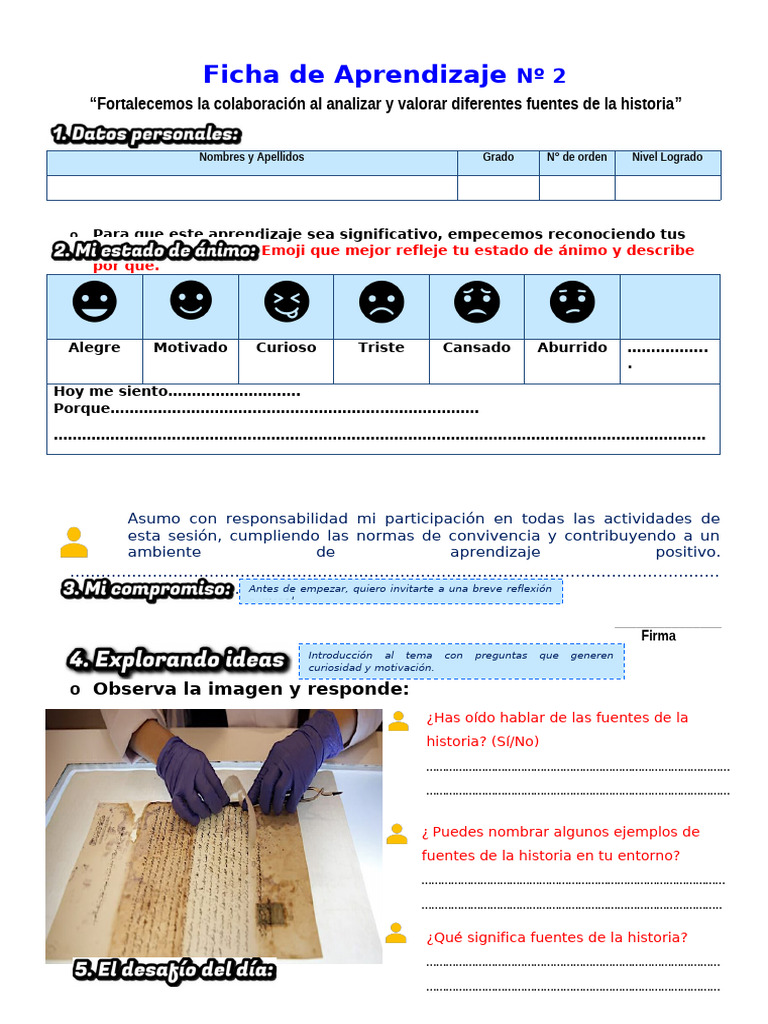Ficha 2 - CC - SS 1ro | PDF | Información | Cognición