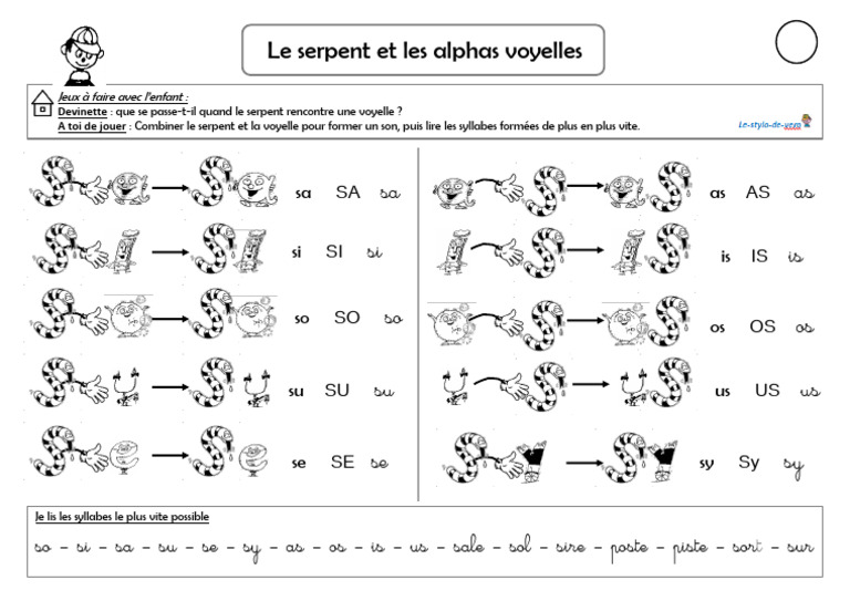 Alpha Serpent et Voyelles | PDF