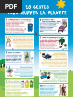 Dix Gestes pour sauver la Planète