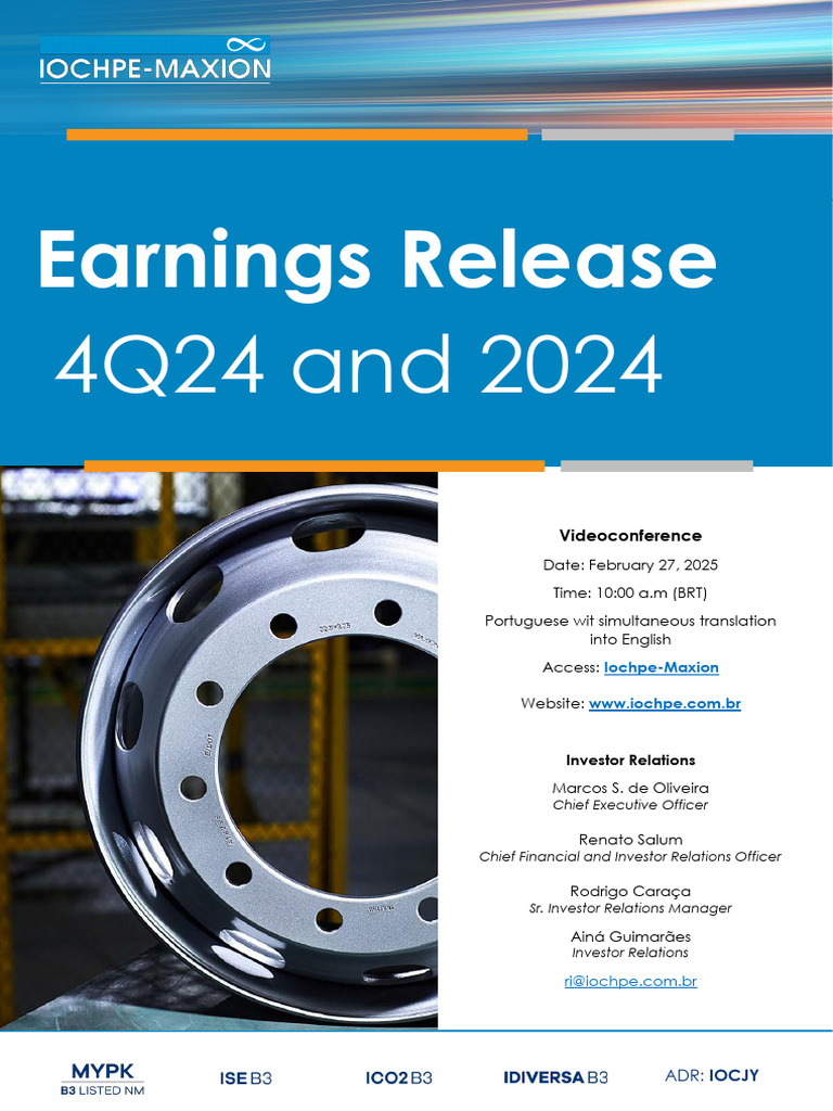 Earnings Release 4Q24 and 2024 | PDF | Dividend | Equity (Finance)