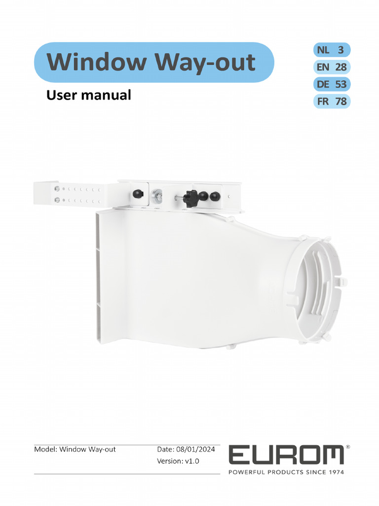 Eurom Window Way Out | PDF