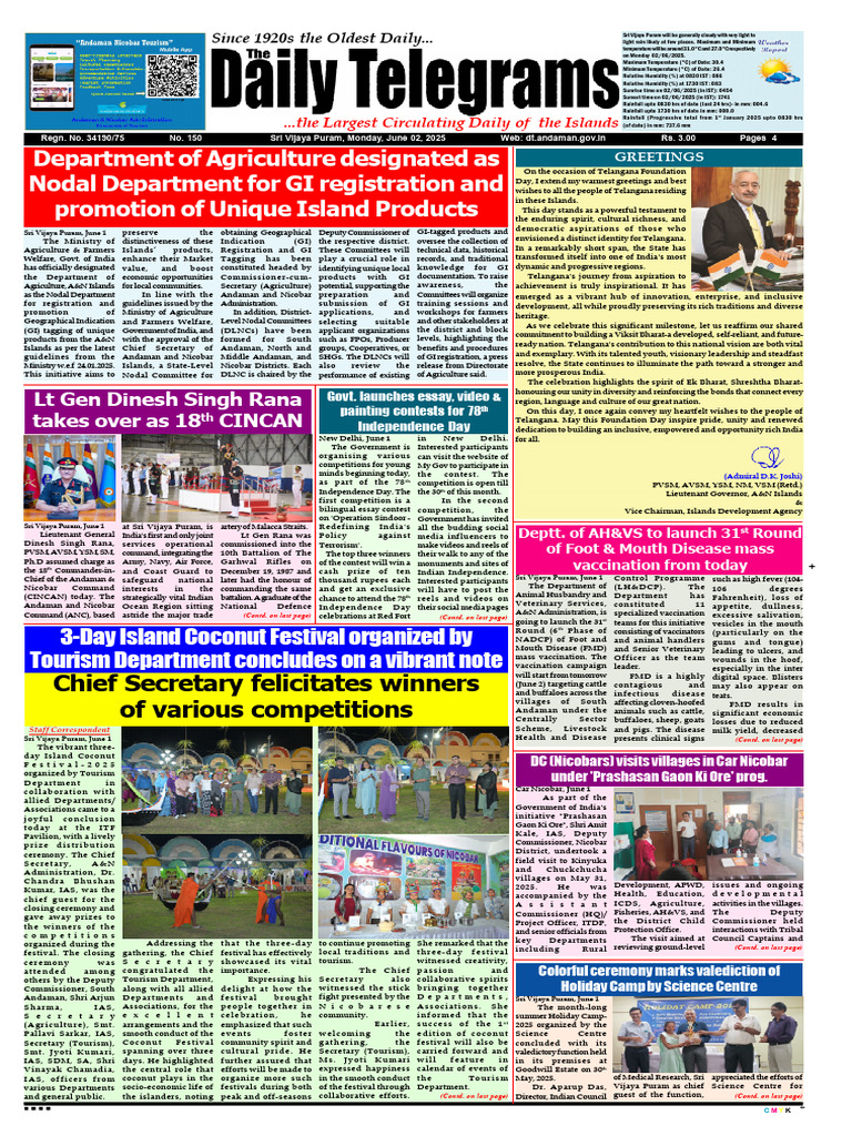 The Daily Telegrams June 02 | PDF