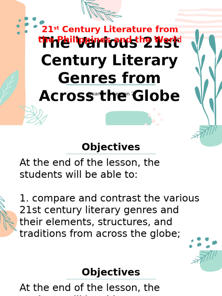 Q2 L2 21st Century Literature Final 2 | PDF | Latin American Literature ...