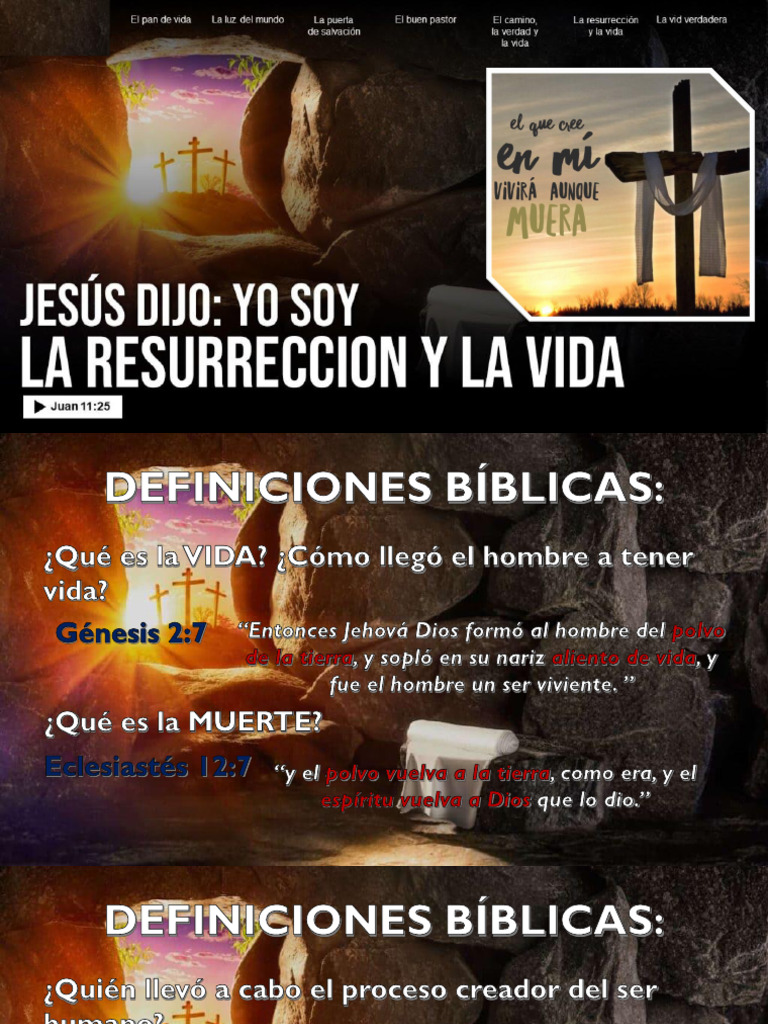 Yo Soy La Resurrección y La Vida | PDF | Cristo (título) | Jesús