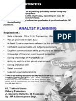 Planning Analyst