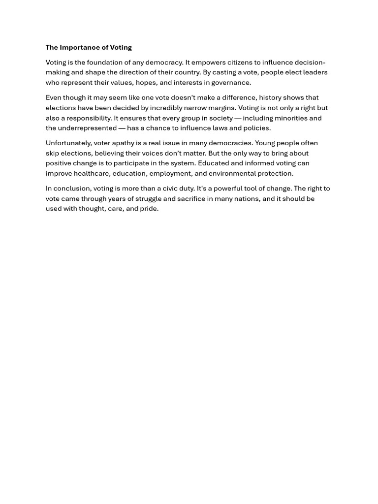 The Power of Voting Rights | PDF