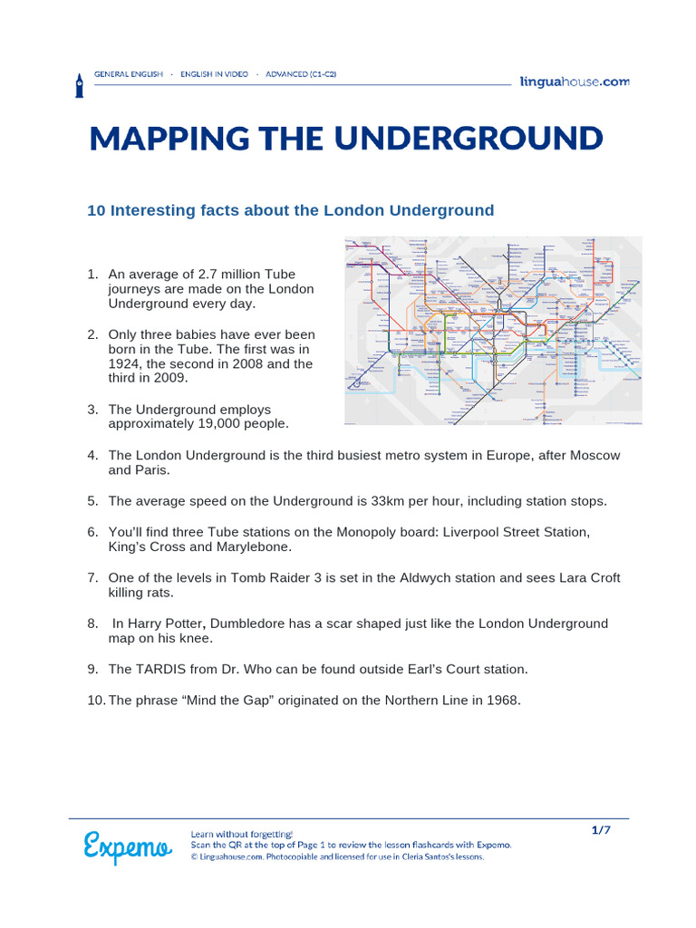 Fun Facts About the London Underground | PDF