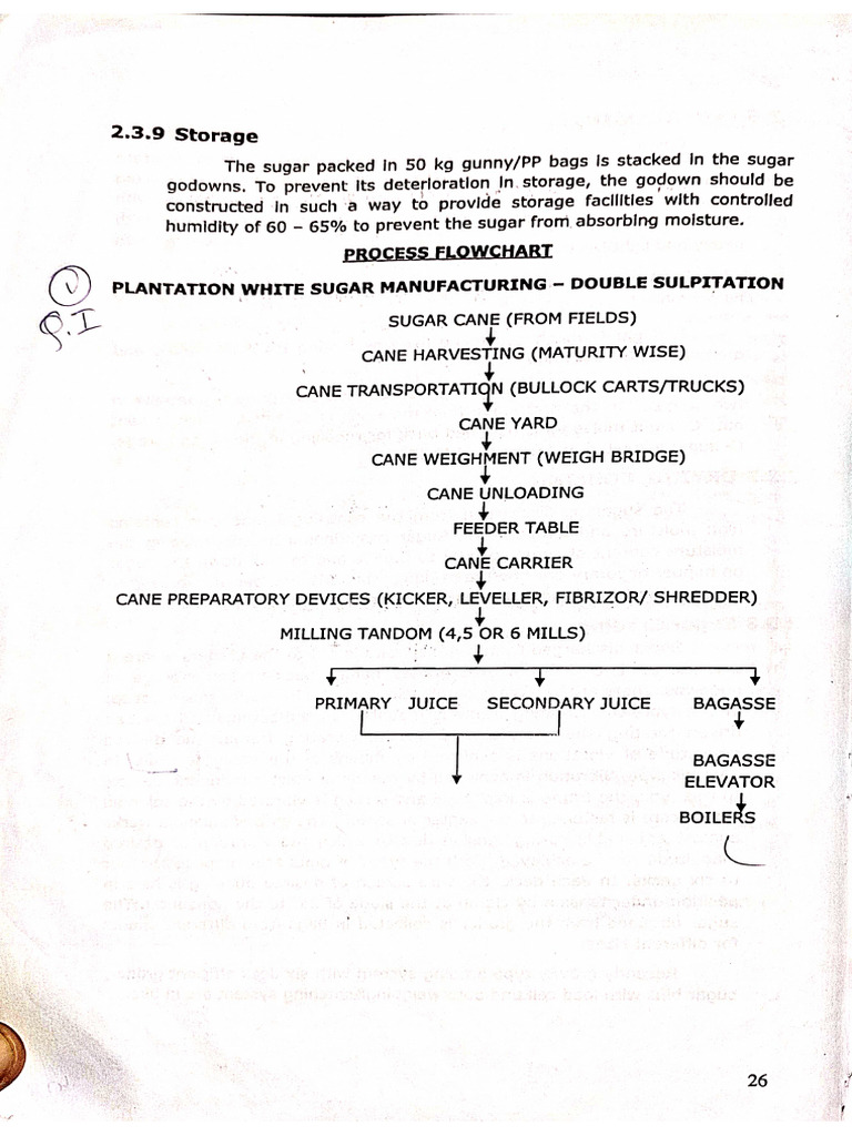 Sugar Technology Flow Chart | PDF