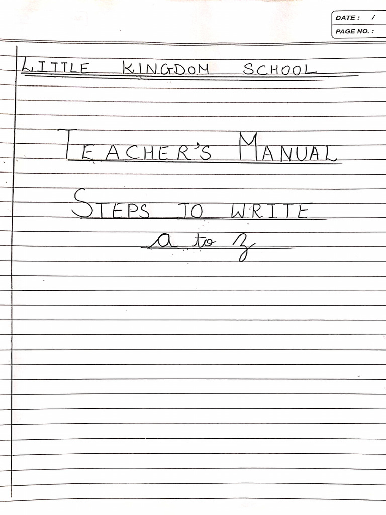 Steps To Write Cursive A To Z | PDF