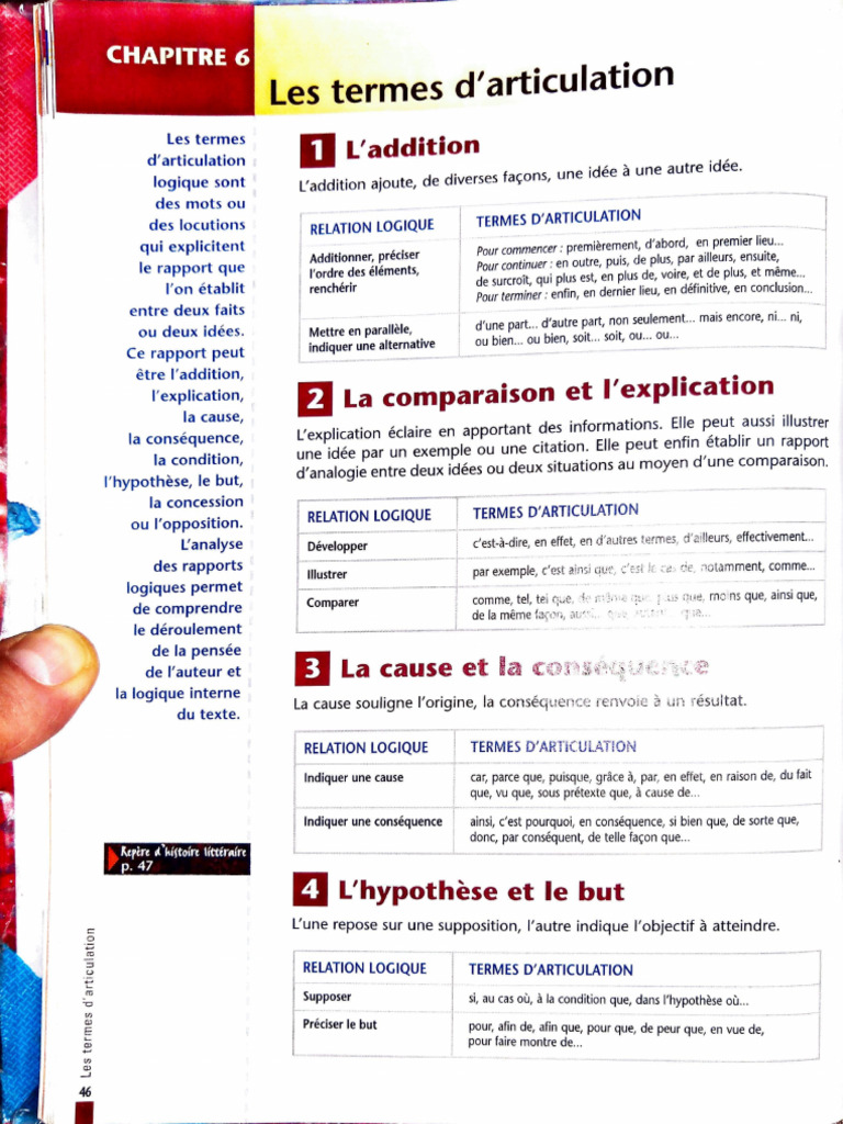 Termes d'articulation logique | PDF