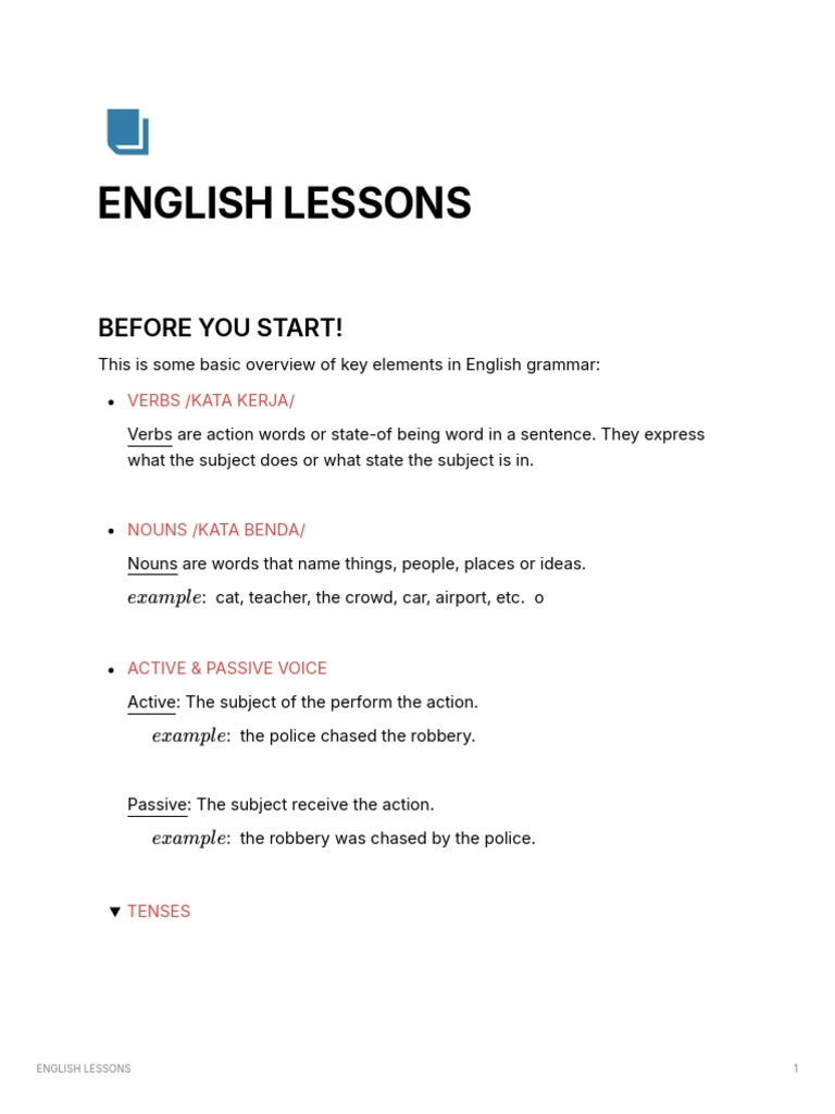 English Lessons | PDF | Verb | Pronoun