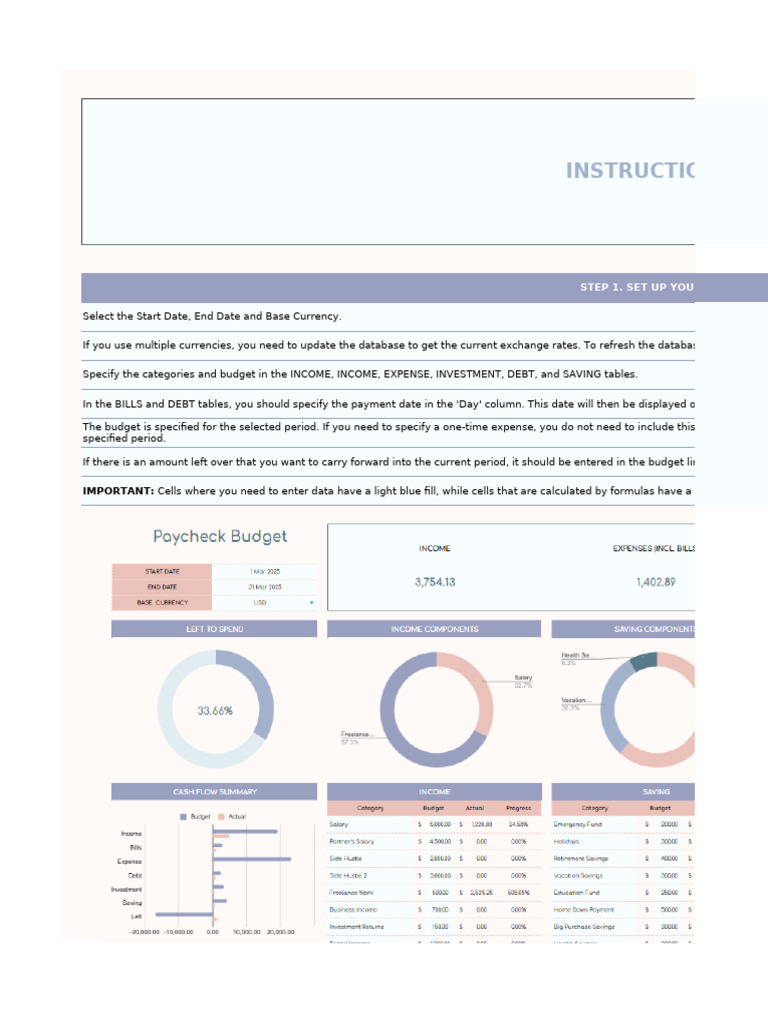Budget Setup and Transaction Tracking Guide | PDF | Budget | Expense
