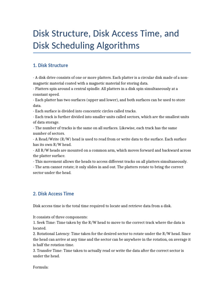 Understanding Seek Time in OS | PDF | Hard Disk Drive | Recording Devices