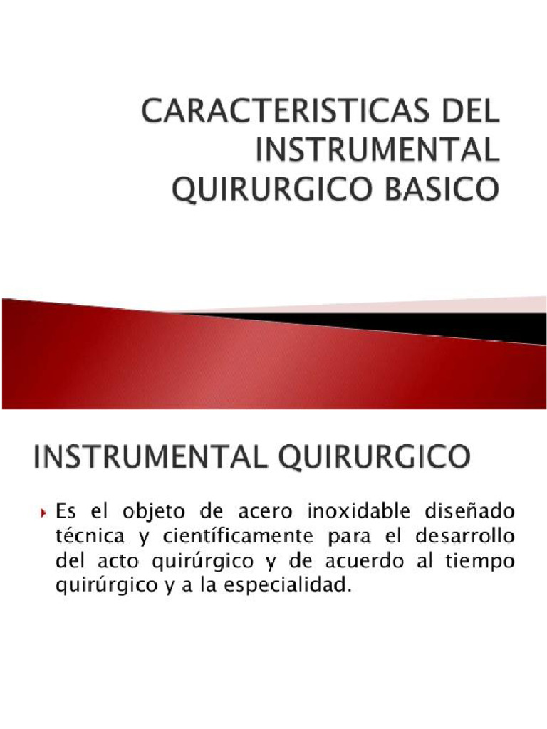 Instrumental Quirúrgico | PDF