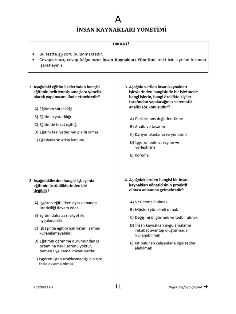 Insan Kaynaklari Final | PDF