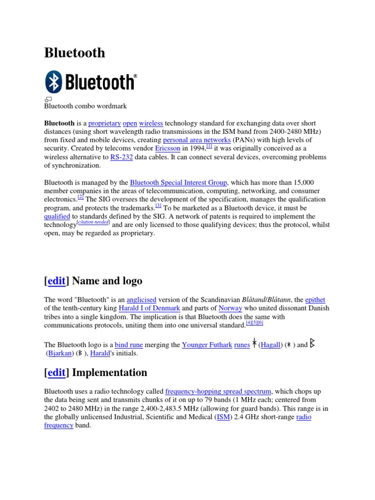 Bluetooth Tech & Applications | PDF | Bluetooth | Wireless Lan
