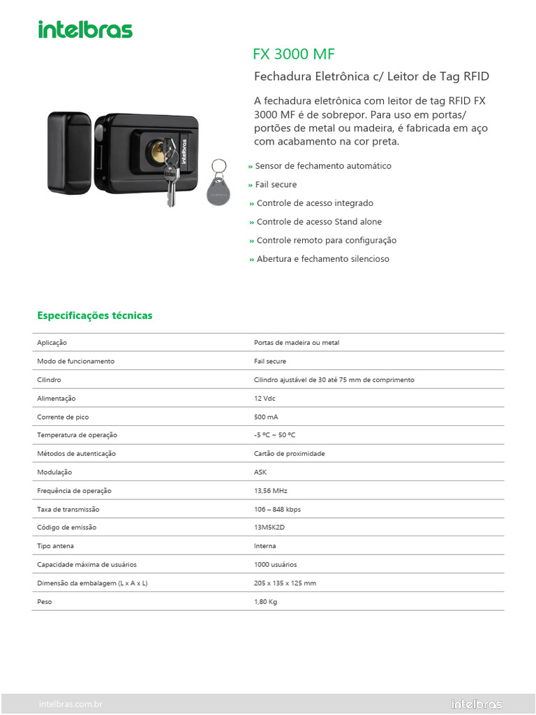 Datasheet FX 3000 MF 01-19 | PDF