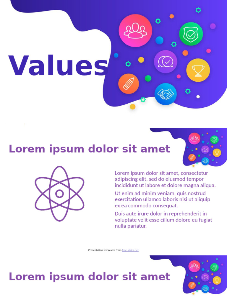 Values Presentation Template | PDF
