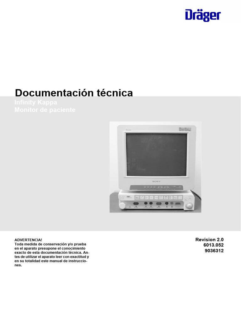 Manual Técnico Monitor Infinity Kappa | PDF | Unidad Central de ...