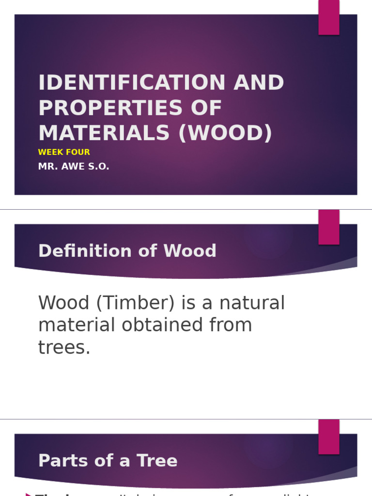 Properties and Classification of Wood | PDF | Trees | Wood