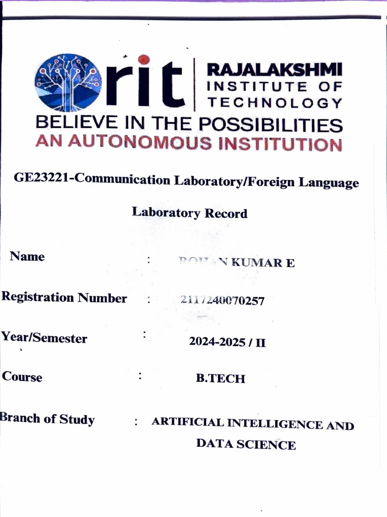 Eng Lab Activity | PDF