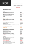 University of Botswana Academic Regulations | PDF | Course Credit ...