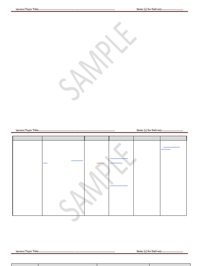 TVET Lesson Plan Template Guide | PDF | Learning Styles | Curriculum