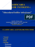 C1+2 2012 VA Clasificarea Agentilor Infectiosi Procesul Infectios 2011