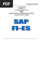 Sap Fico Enterprise Structure Configuration