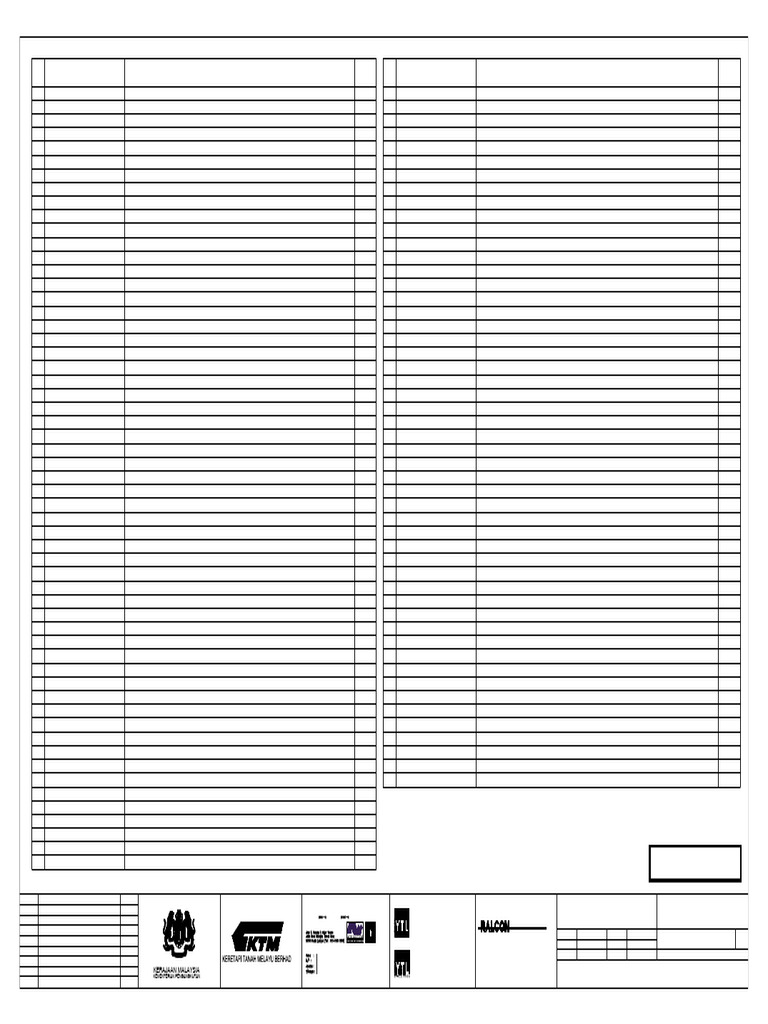 Sentul LSC 1.38 Drawing Index | PDF | Electricity | Power Engineering