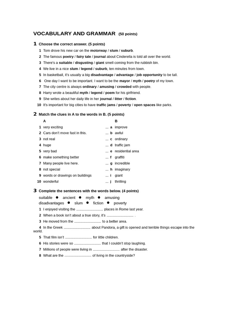 Vocabulary and Grammar Exercises | PDF | Angkor | Angkor Wat