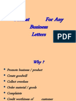 Format For Any Business Letters