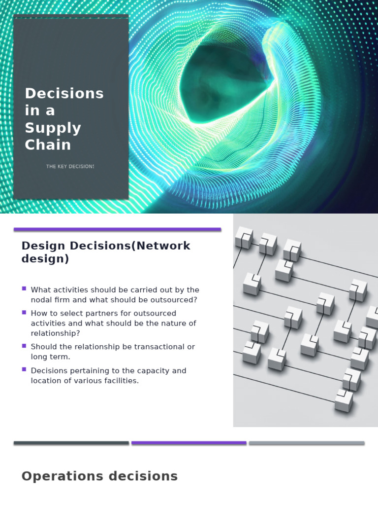 SCM Decisions in A Supply Chain | PDF