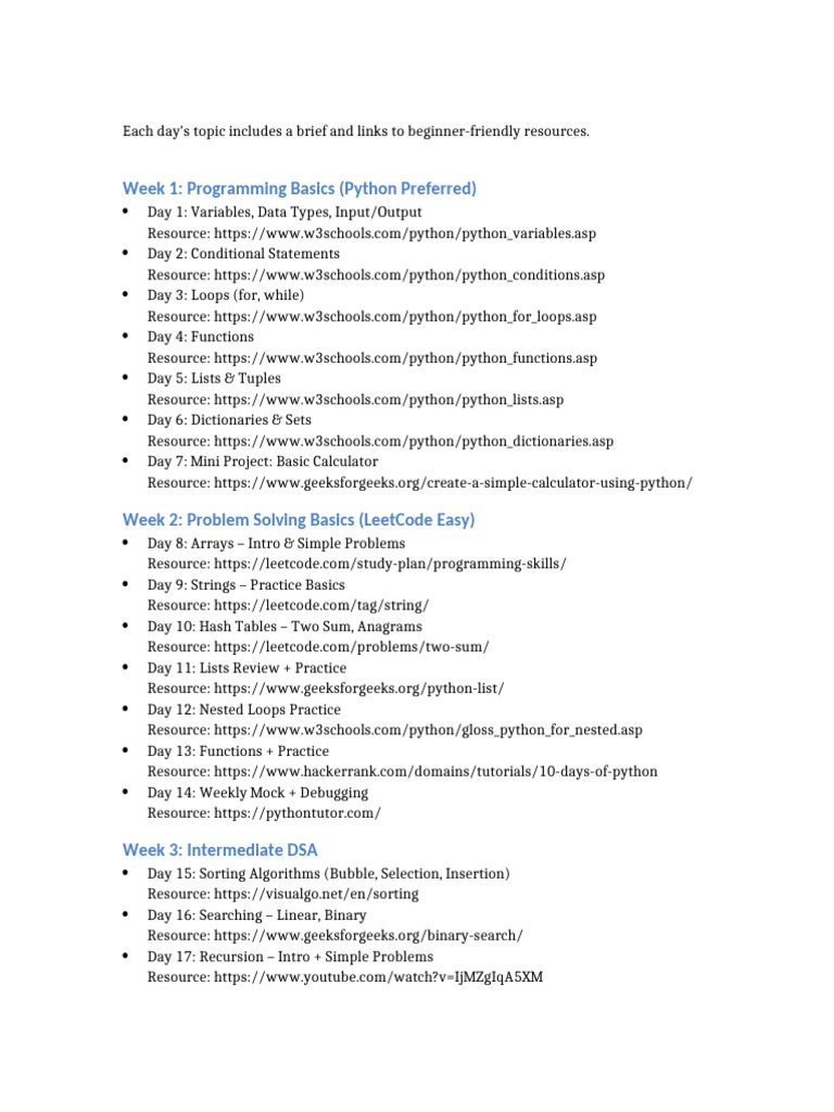 5-Week Python Programming Guide | PDF | Computer Programming | Computer ...
