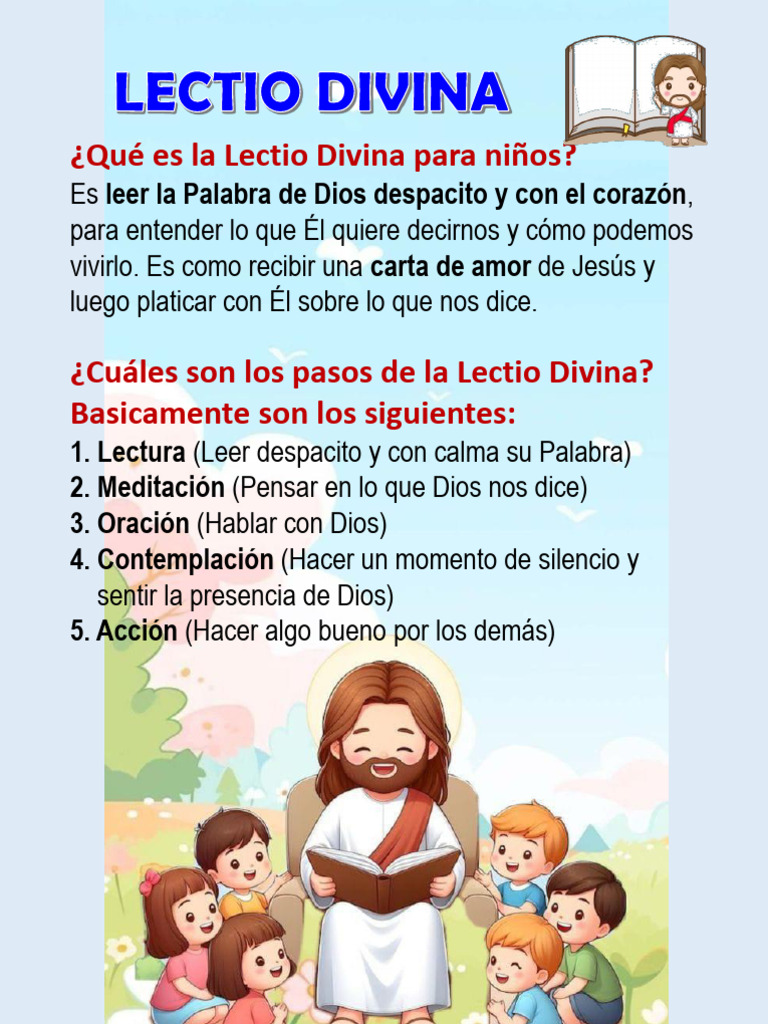 Sobre La Lectio Divina para NIÑOS | PDF | Lectio Divina | Oración