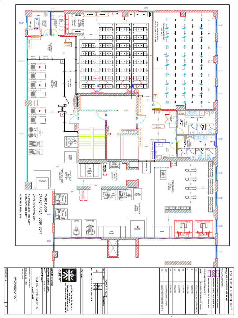 Proposed Dance and Yoga Studio Layout | PDF | Architectural Elements ...