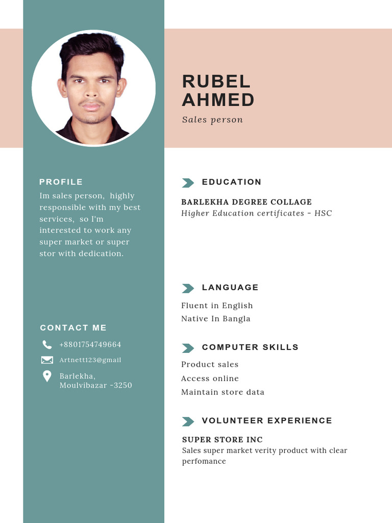 White Simple Student CV Resume | PDF