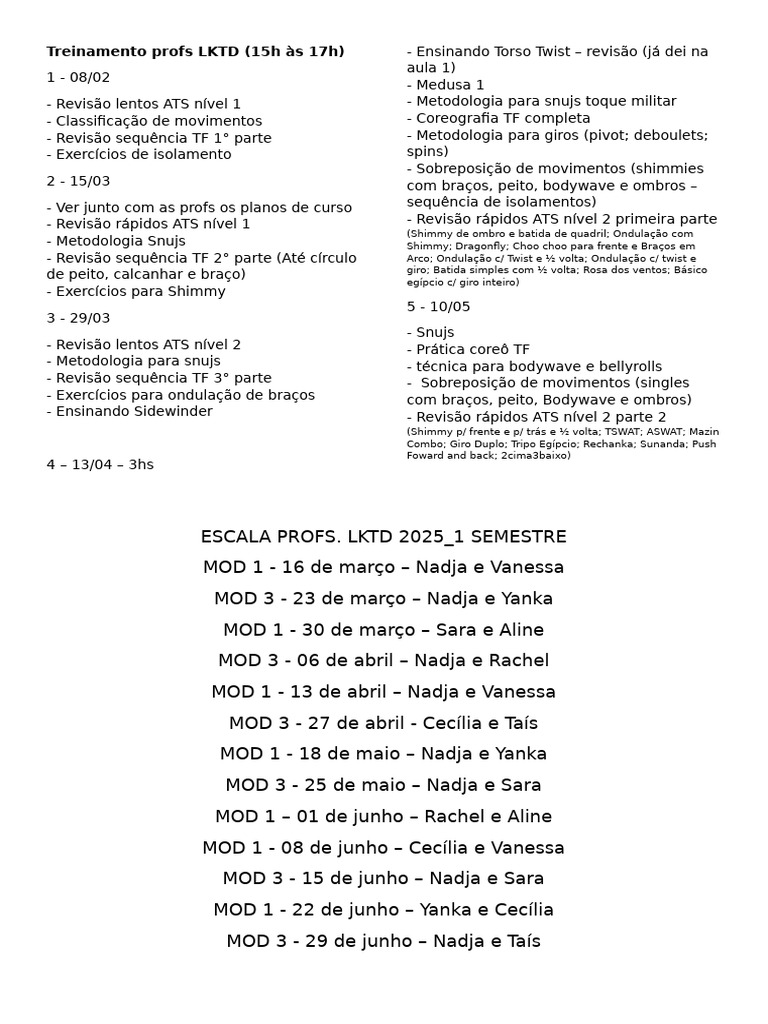 Treinamento LKTD: Metodologias e Revisões | PDF